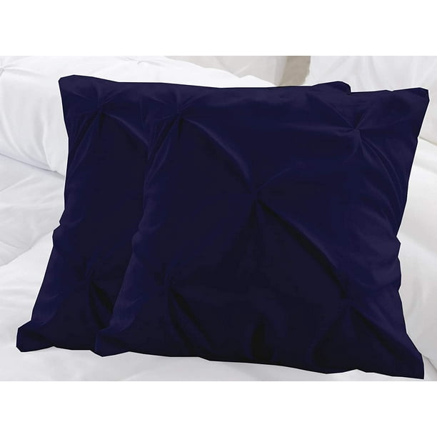 Set of 2 Pinch Pleated Euro Shams Throw Pillow Cushion Cover 100% Egyptian Cotton 600 Thread Count Super Soft Decorative Hotel Class Bedding 26X26 Inches, White Set of 2 Pinch Pleated Euro Shams Throw Pillow Cushion Cover 100% Egyptian Cotton 600 Thread Count Super Soft Decorative Hotel Class Bedding 26X26 Inches, White